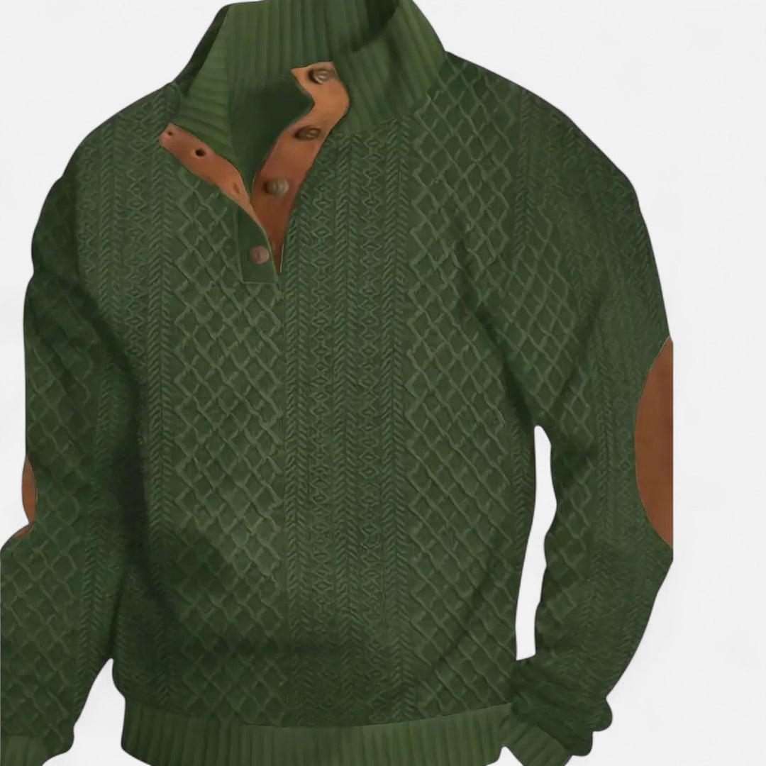 Men's Classic Cable-Knit Pullover Sweater