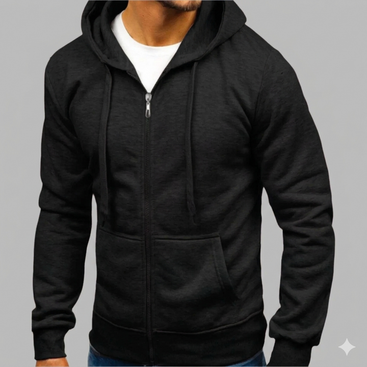 Men's Zip Up Hoodie - Comfortable, Stylish & Versatile Layer