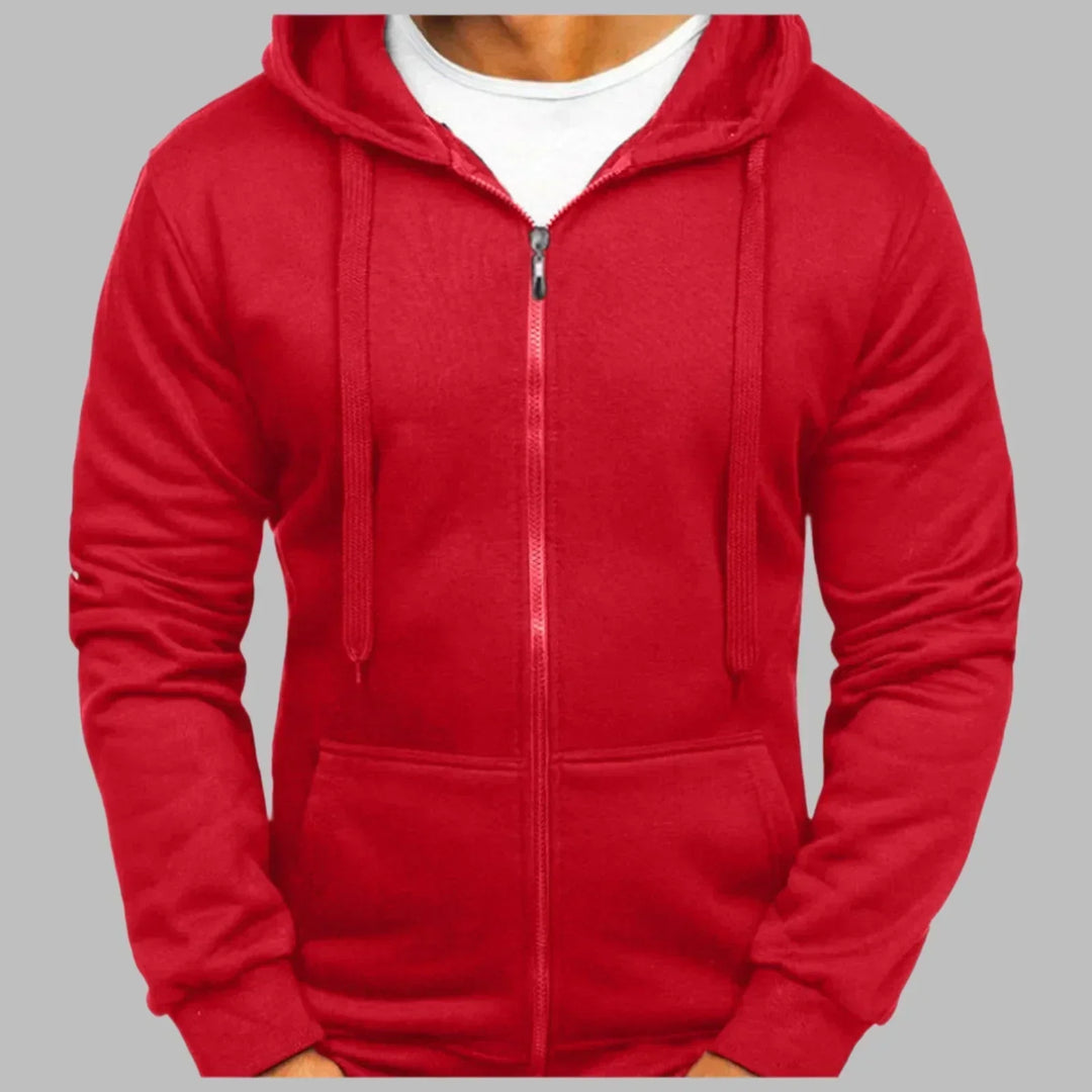 Men's Zip Up Hoodie - Comfortable, Stylish & Versatile Layer