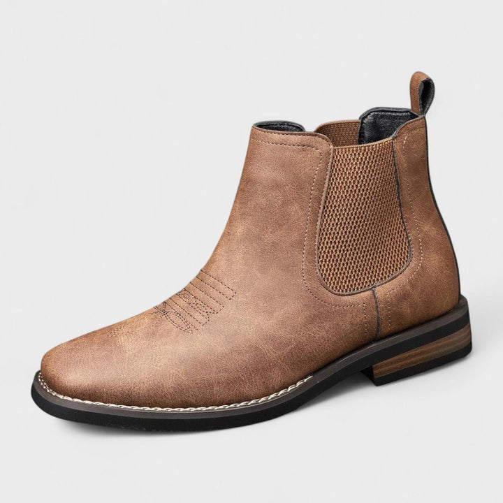 Men's Elegant Square Toe Chelsea Boots