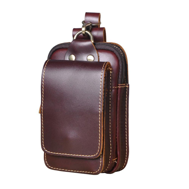 Men's Genuine Leather Waist Pack for Daily Essentials