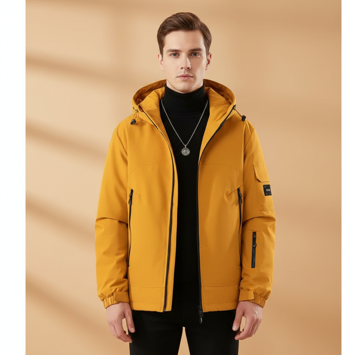 Men's Insulated Ski Jacket with Hood
