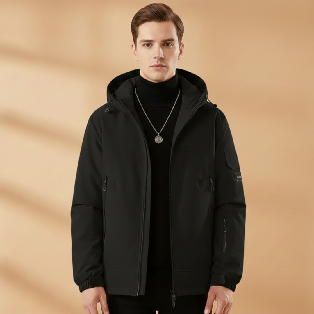 Men's Insulated Ski Jacket with Hood