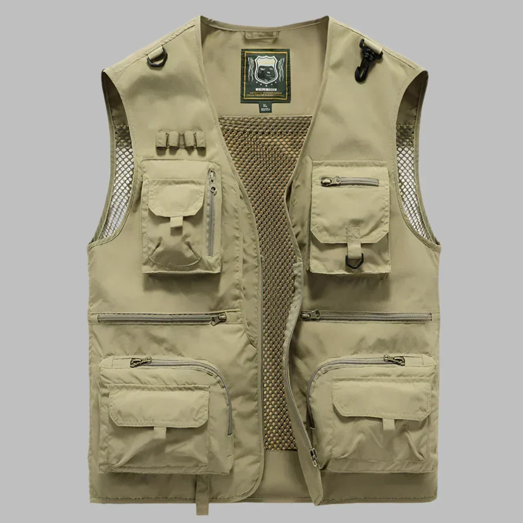Men's Multi-Pocket Outdoor Explorer Vest - Functional & Durable