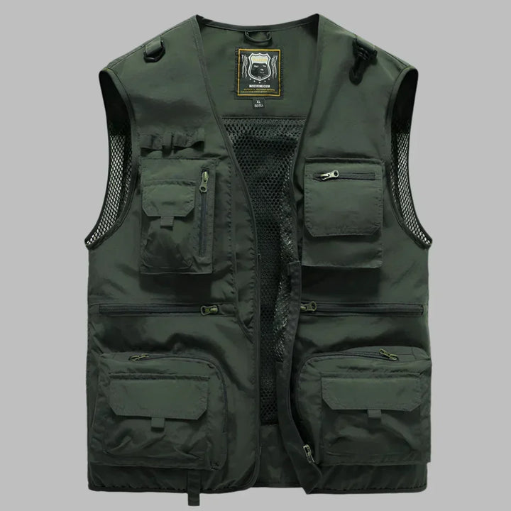 Men's Multi-Pocket Outdoor Explorer Vest - Functional & Durable