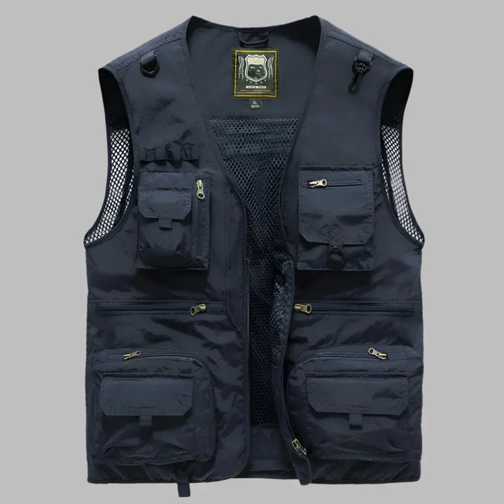 Men's Multi-Pocket Outdoor Explorer Vest - Functional & Durable