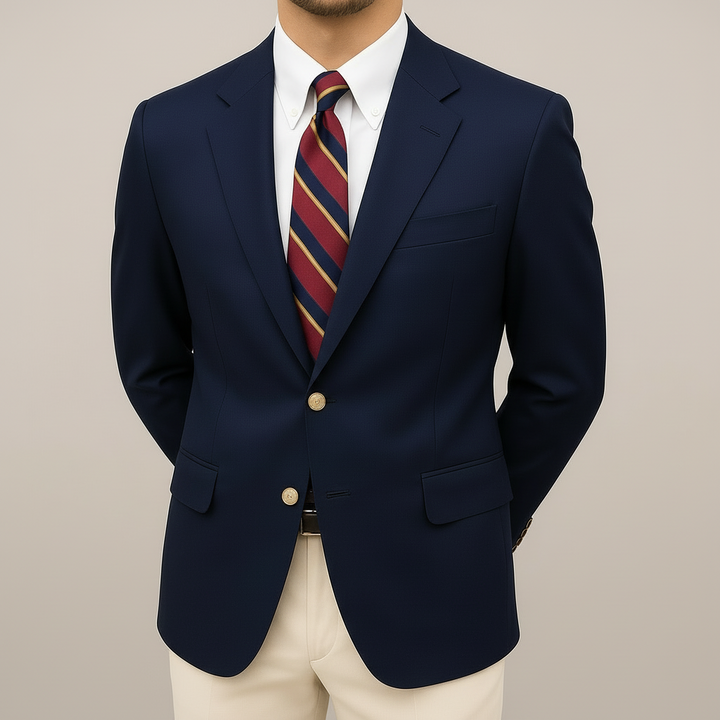 Men's Spring Tailored Blazer Jacket Sharp & Versatile Style - Elena Harper