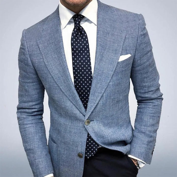 Textured Sport Blazer with Notch Lapels