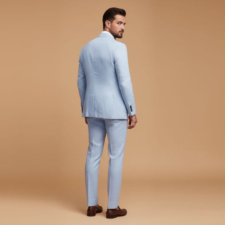 Men's Formal Two-Piece Suit with Notch Lapel Blazer