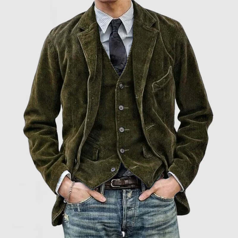 Men's Vintage Lapel Blazer