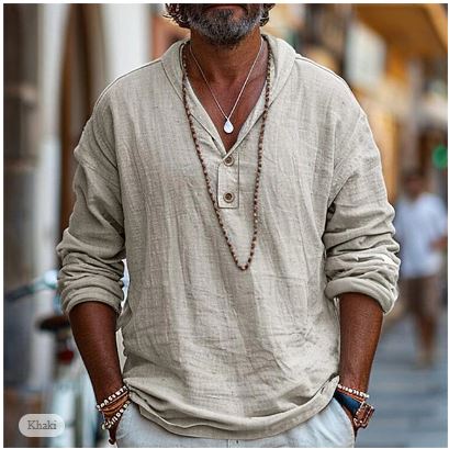 Zacharias | Men's Hooded Button Collar Casual Shirt