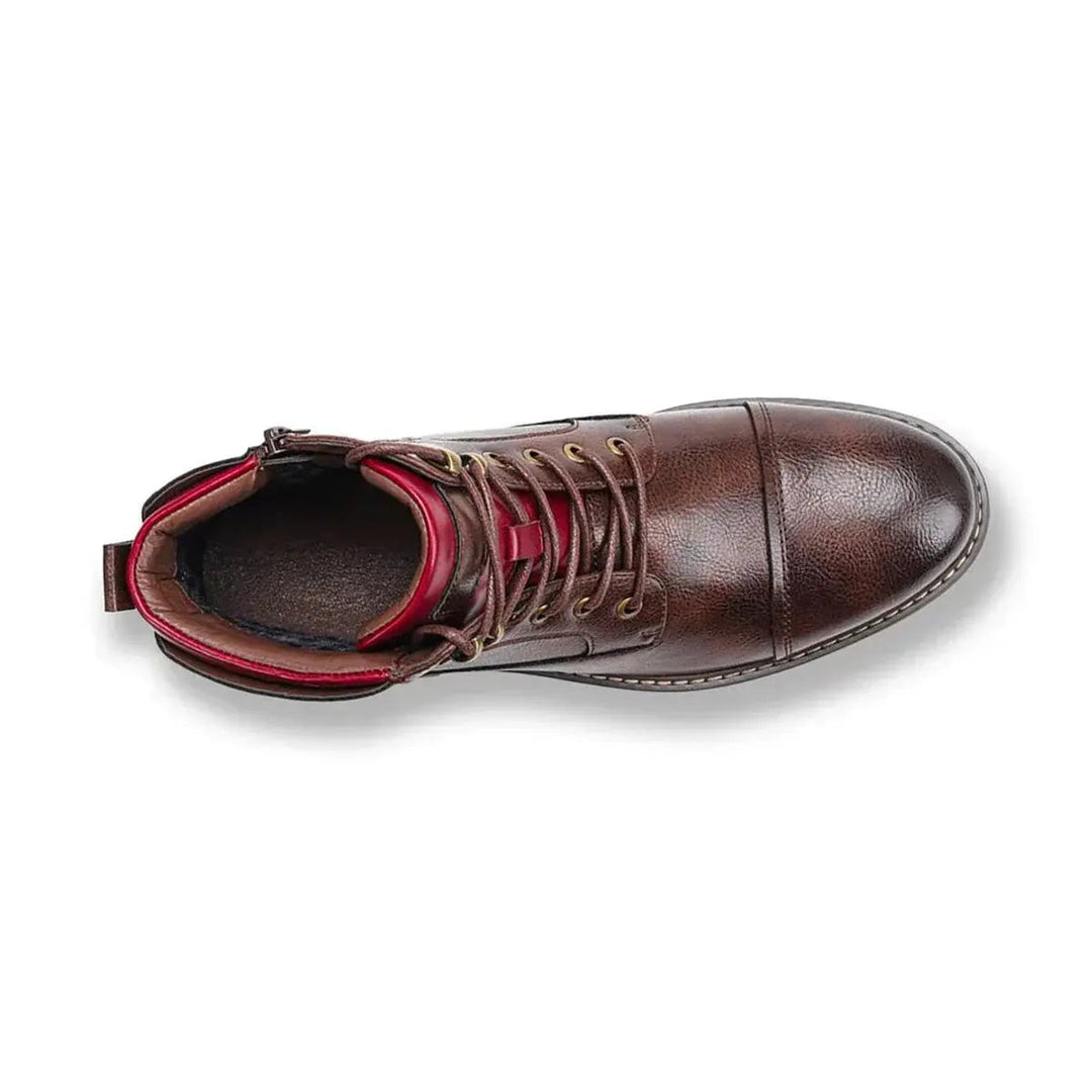 Men's Lace-Up Oxford Ankle Boots for Sophisticated Style