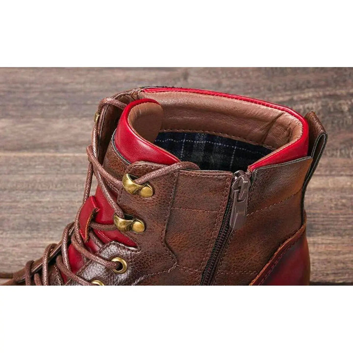 Men's Lace-Up Oxford Ankle Boots for Sophisticated Style