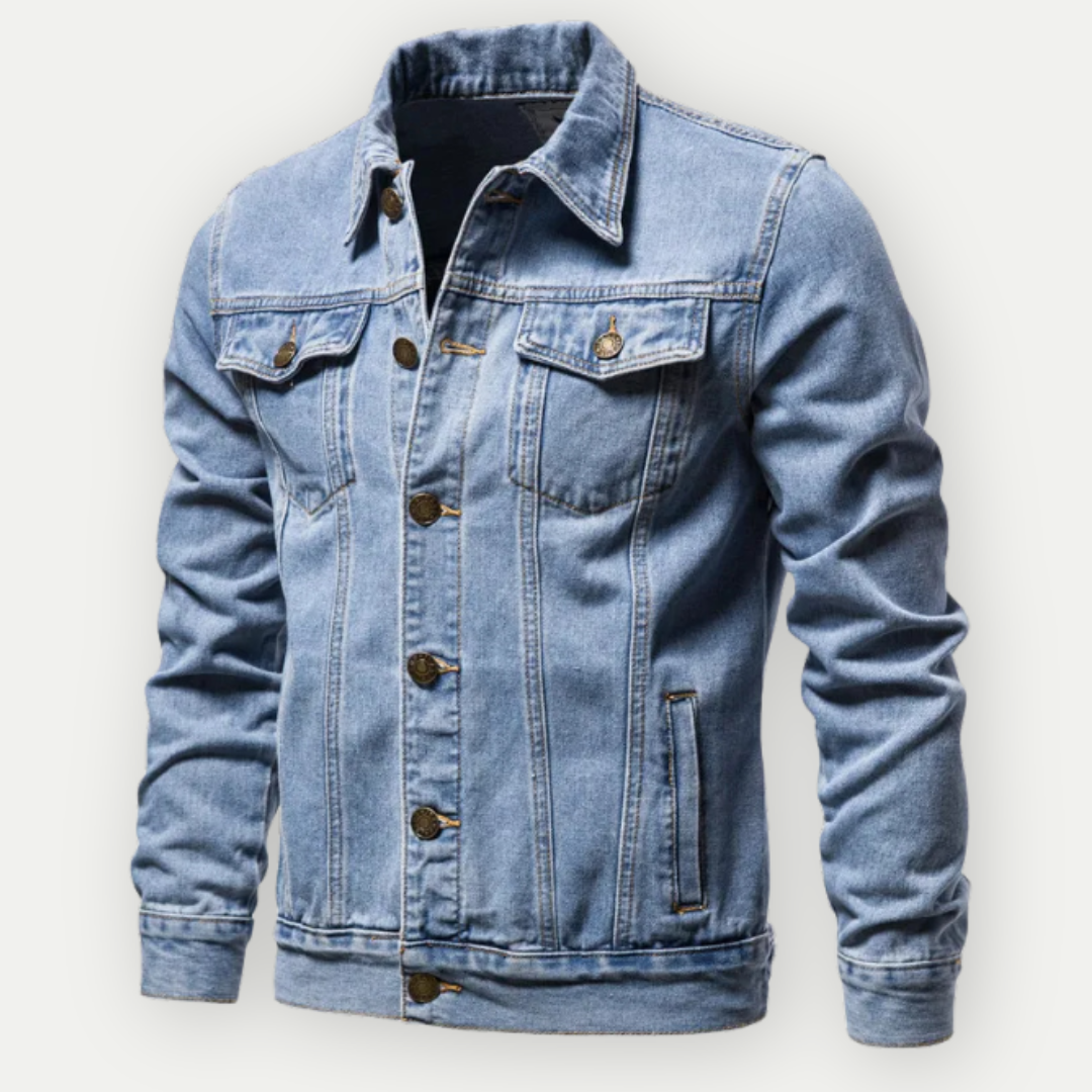 Men's Denim Jacket - Classic Style for Transitional Seasons