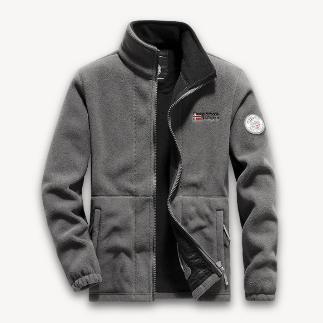Men's Fleece Jacket - Warm Full-Zip Winter Coat