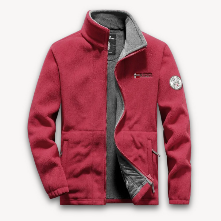 Men's Fleece Jacket - Warm Full-Zip Winter Coat