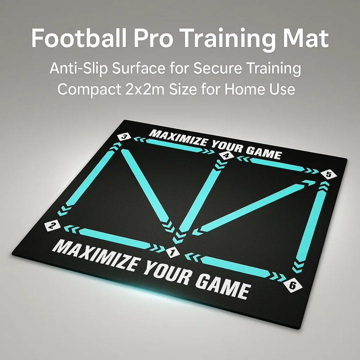 Men's Football Pro Training Mat with Anti-Slip & Video Program
