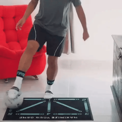 Men's Football Pro Training Mat with Anti-Slip & Video Program