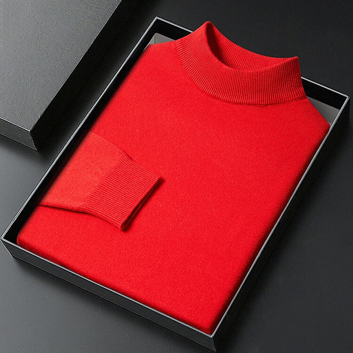 Men's Knitted Turtleneck – Regular Fit Pullover