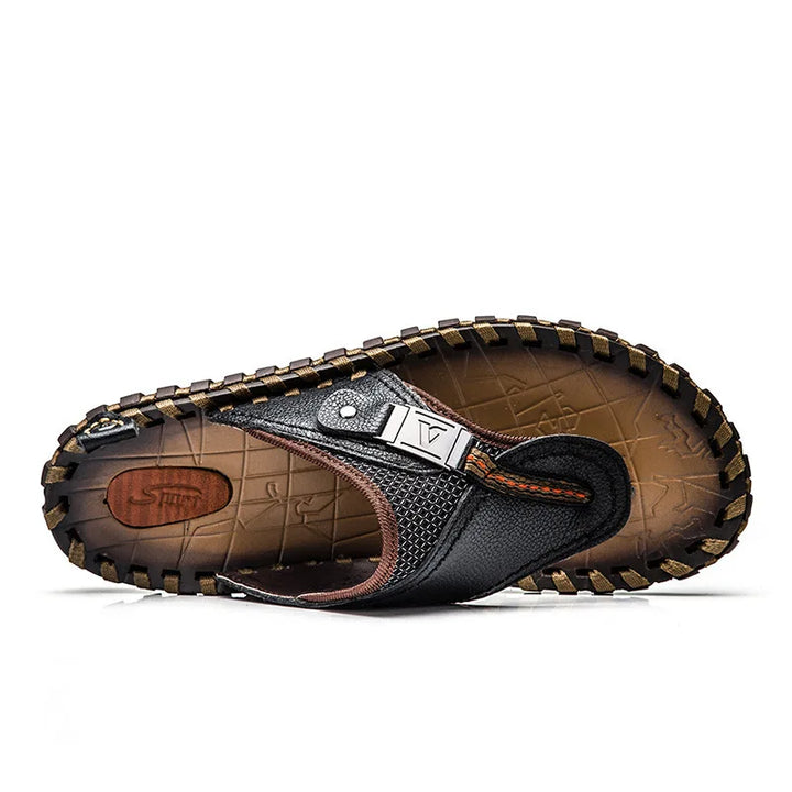 Men's Flip-Flops with Slip-Resistant Sole