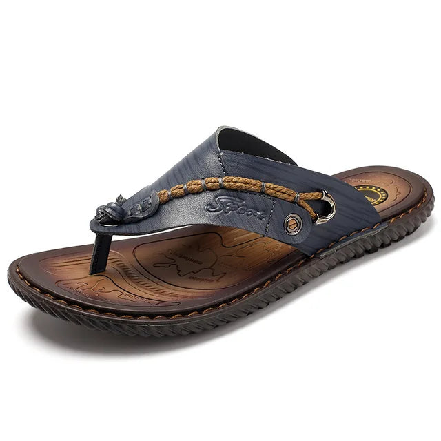 Men's Flip-Flops with Slip-Resistant Sole