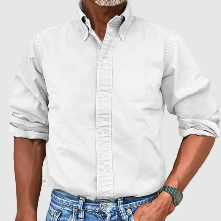 Men's Regular Fit Long-Sleeve Button-Down Shirt