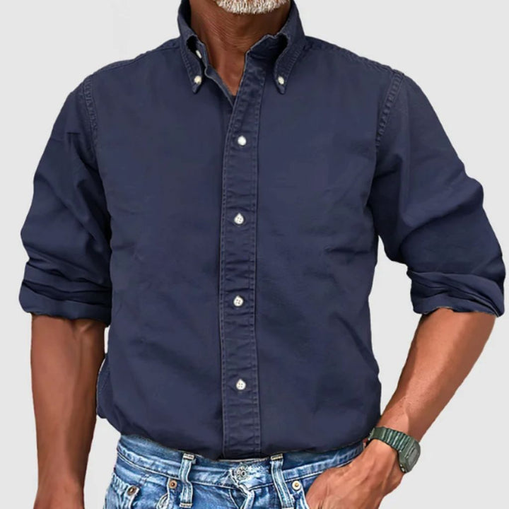 Men's Regular Fit Long-Sleeve Button-Down Shirt