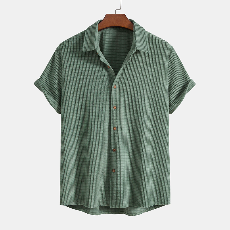 Men's Casual Two-Piece Shirt & Shorts Set for Summer Style