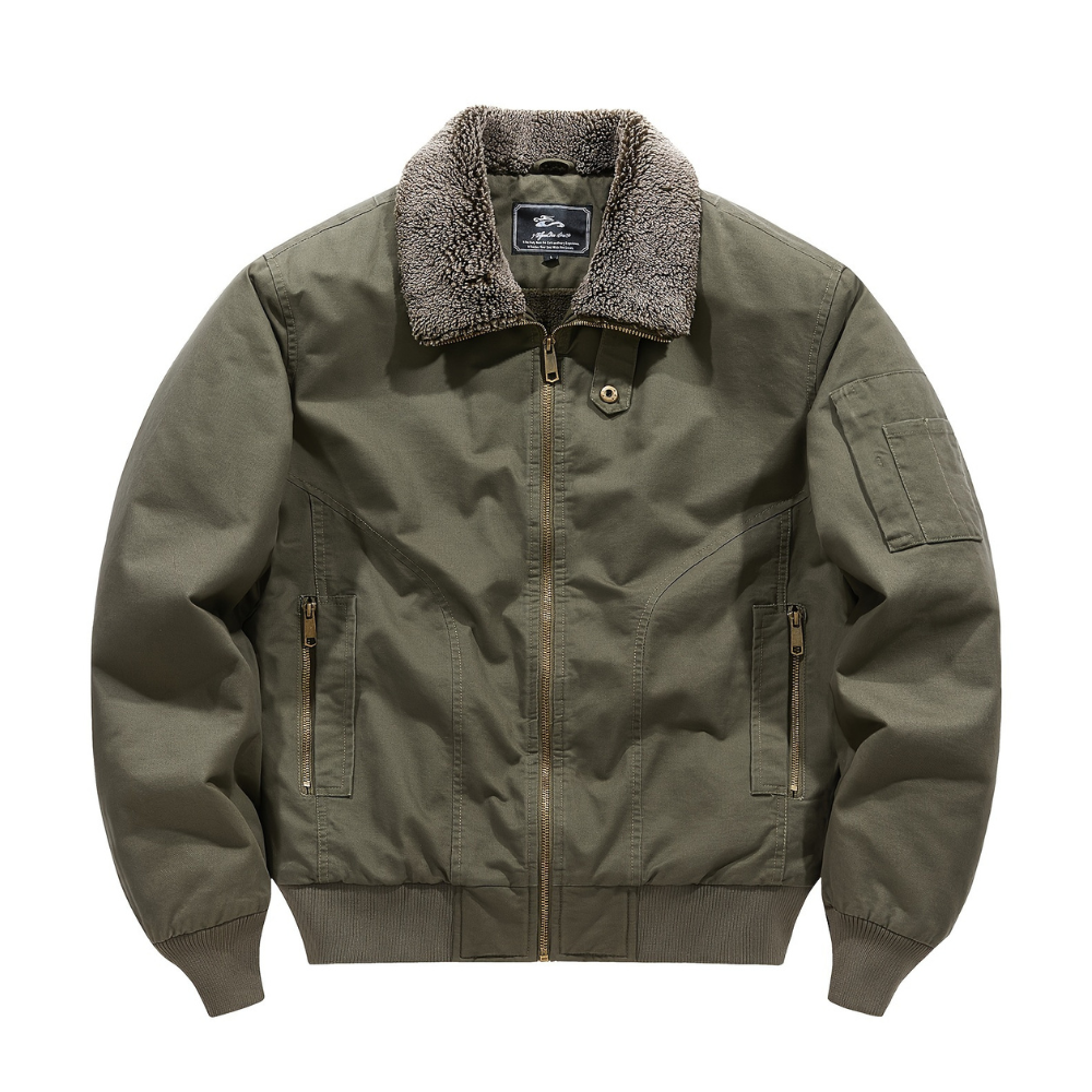 Axel | Men's Zip Collar Bomber Jacket