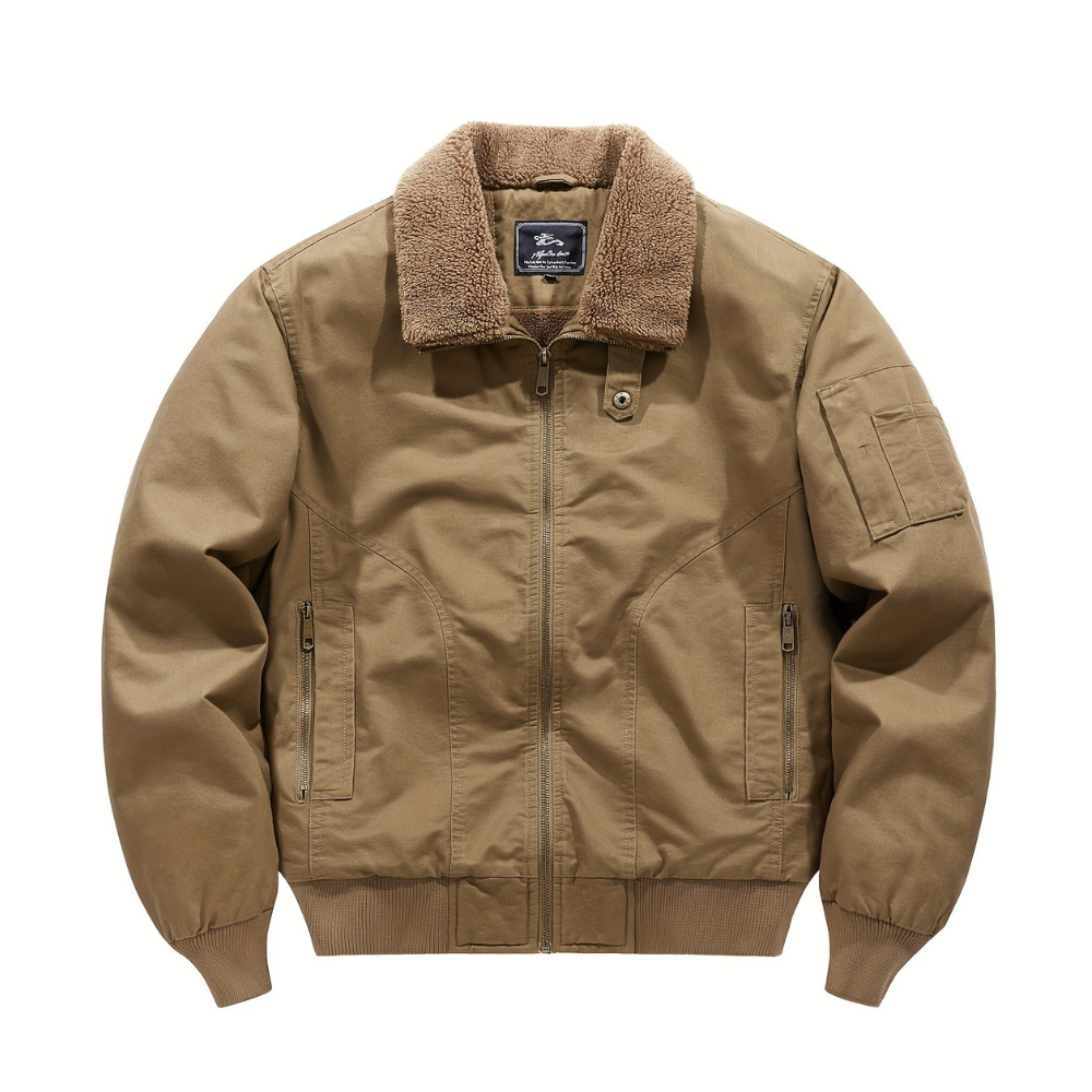Axel | Men's Zip Collar Bomber Jacket
