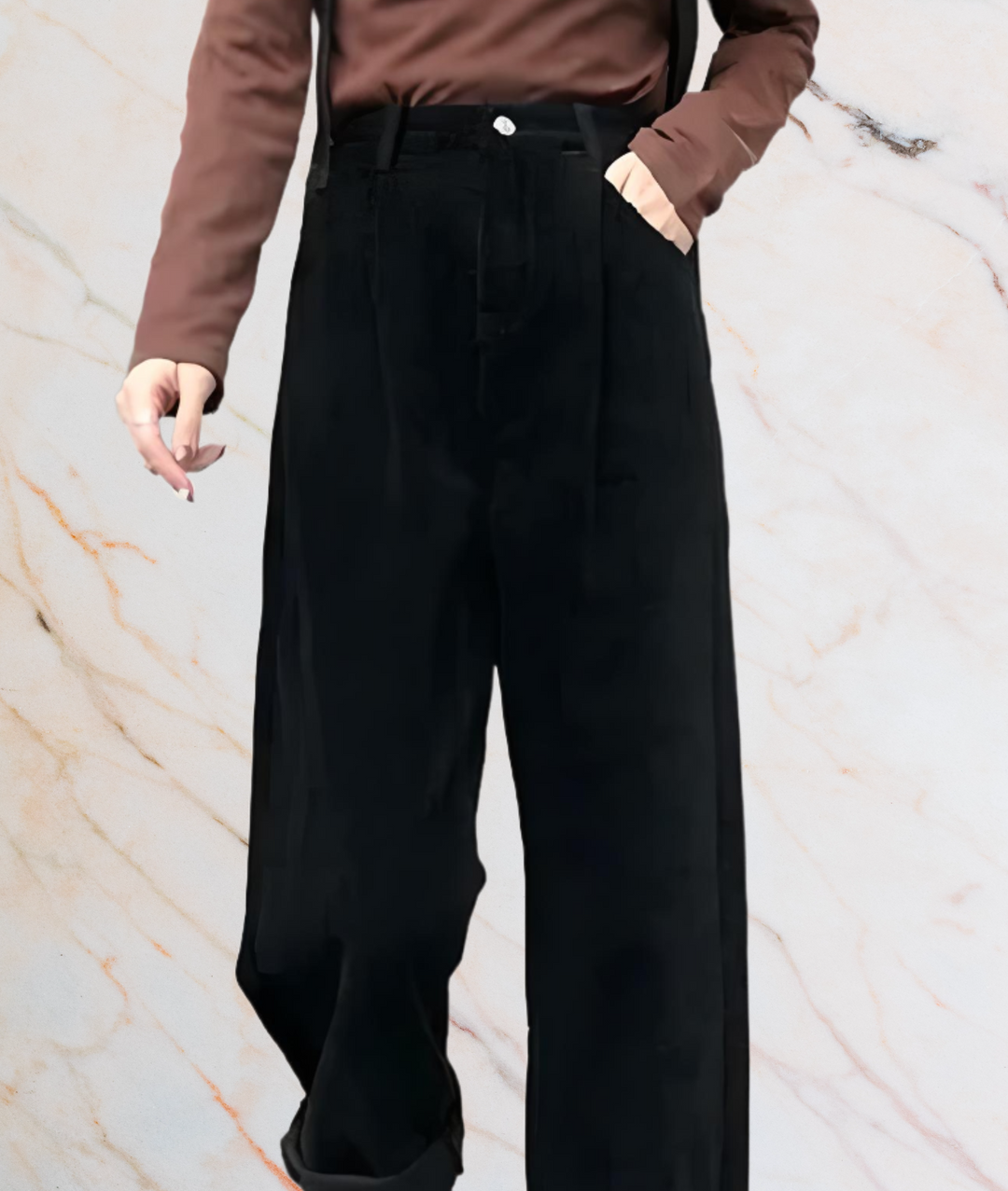 Meriam High-waisted jeans with wide and loose legs - Elena Harper