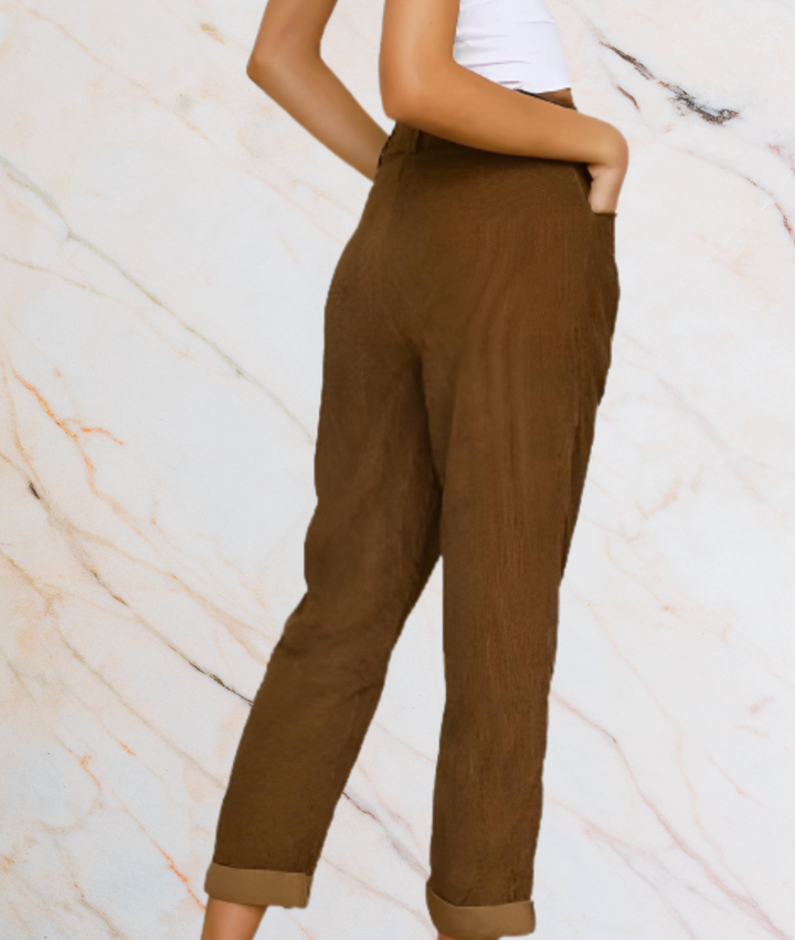 Meriam High-waisted jeans with wide and loose legs, view 6 - Elena Harper