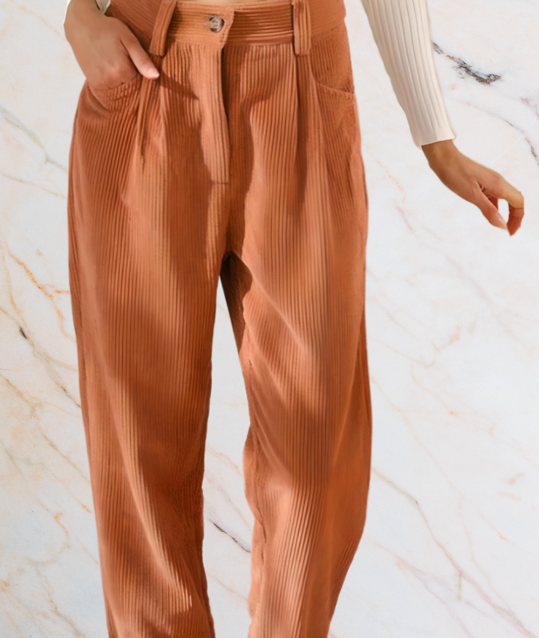 Meriam High-waisted jeans with wide and loose legs, view 9 - Elena Harper