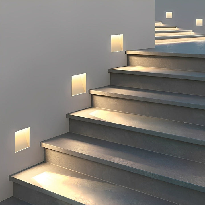 LED Wall Lamp Rectangular White with Motion Sensor for Hall or Bedroom