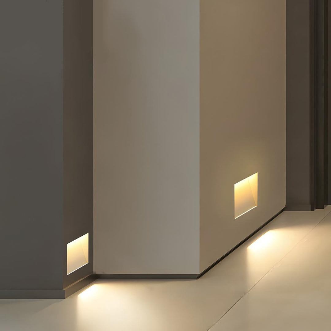 LED Wall Lamp Rectangular White with Motion Sensor for Hall or Bedroom