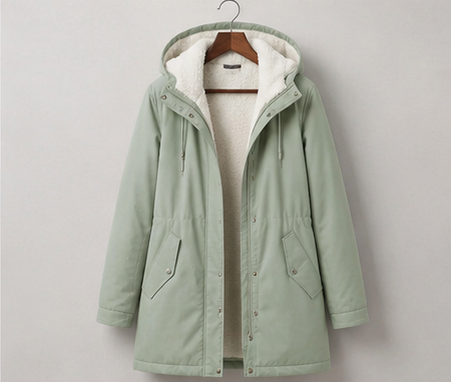WINTER PARKA WITH FLEECE LINING FOR WOMEN