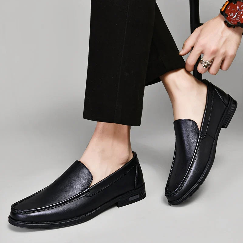Men's Solid Loafers - Elena Harper