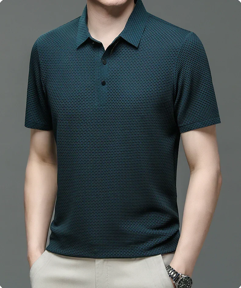 Riviero Bicolor Cotton Polo - Elena Harper