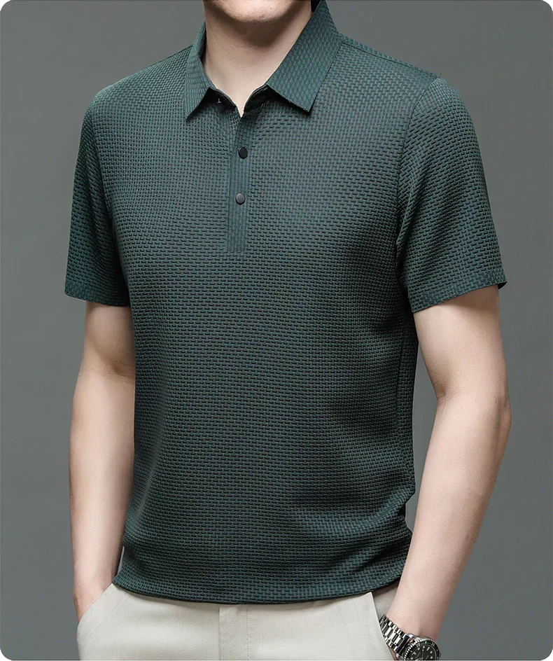 Riviero Bicolor Cotton Polo - Elena Harper