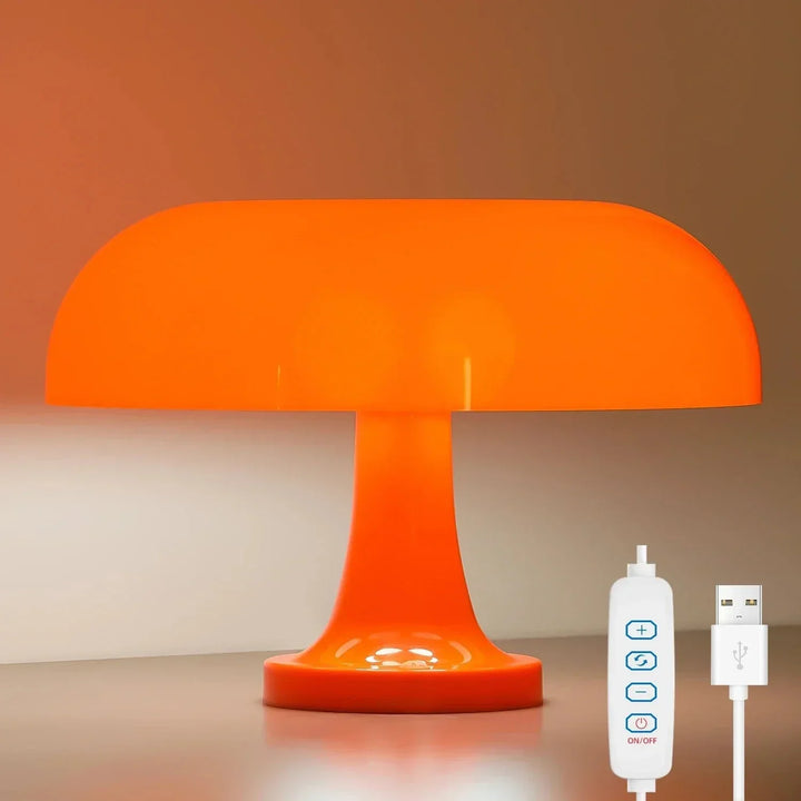 Modern LED Table Lamp with USB Charging & Dimmable Light