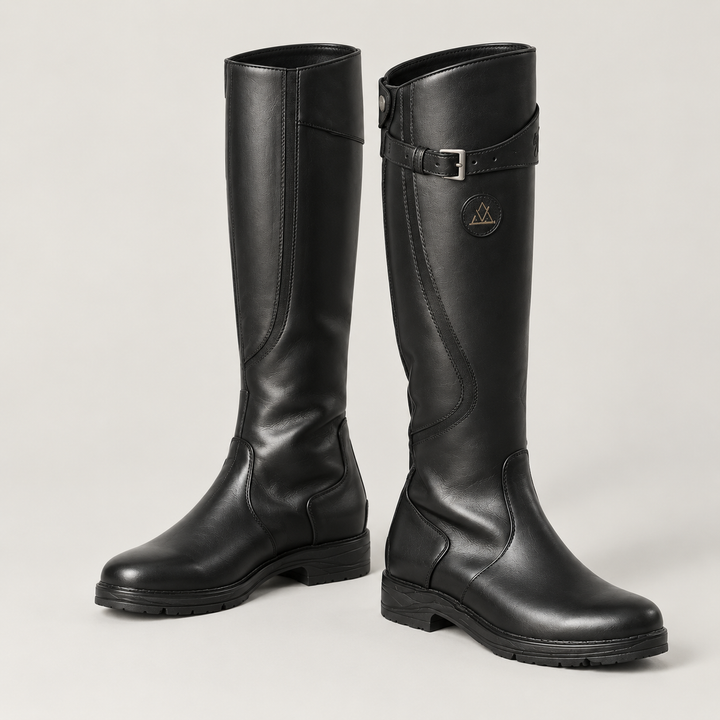 Montarello Knee-High Boots for Women, Waterproof, with Adjustable Strap