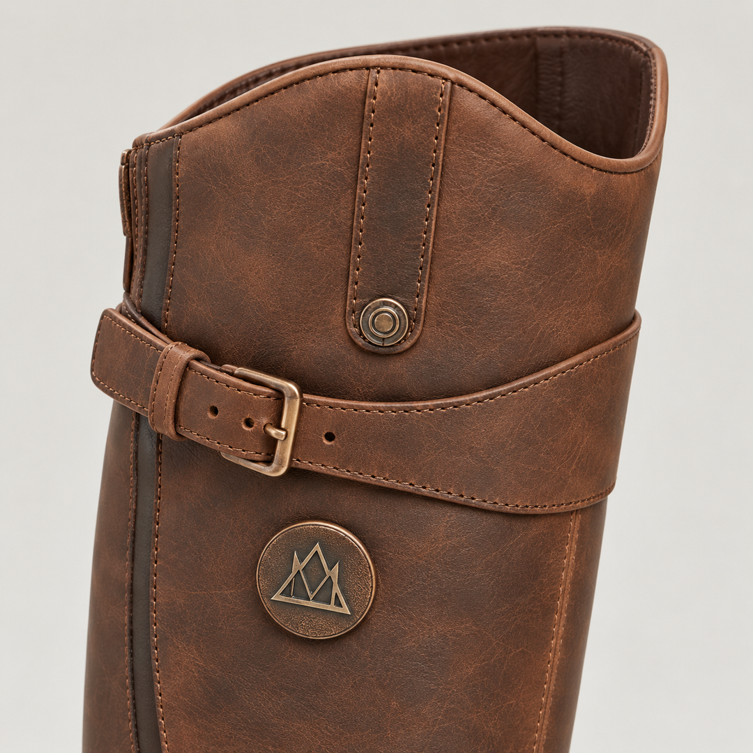 Montarello Knee-High Boots for Women, Waterproof, with Adjustable Strap