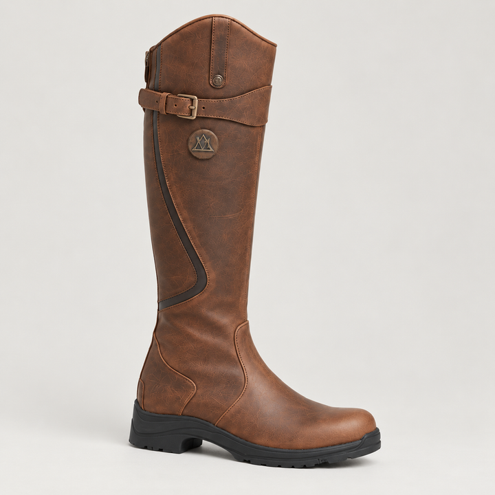Montarello Knee-High Boots for Women, Waterproof, with Adjustable Strap