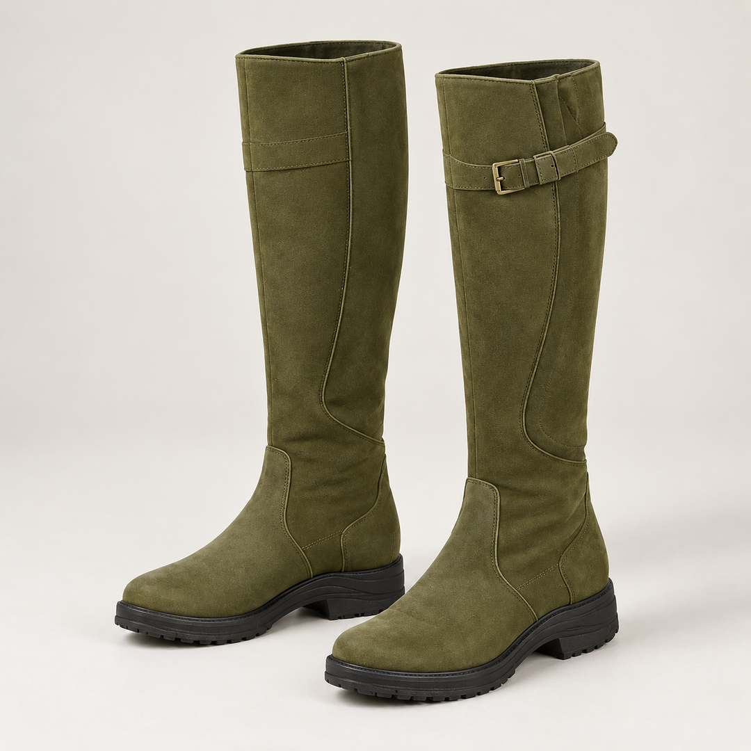 Montarello Knee-High Boots for Women, Waterproof, with Adjustable Strap