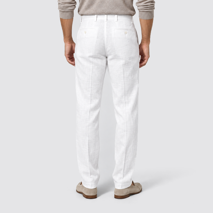 Montarello Elegant Summer Pants for Men, Slim Fit and Linen Look