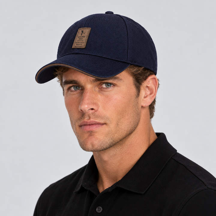 Montarello Men's Baseball Cap Twill Curved Peak Contrast Brim