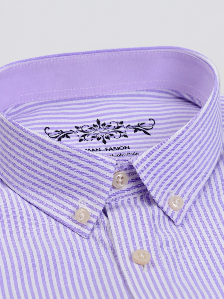 Montarello Men's Long Sleeve Cotton Oxford Shirt