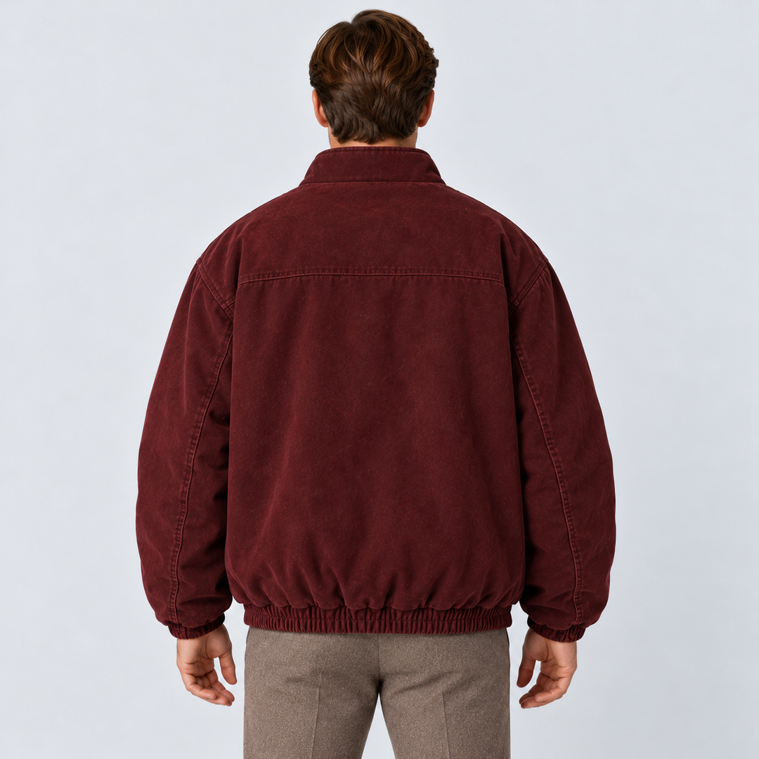 Montarello Men's Winter Jacket Stand Collar Full Zip