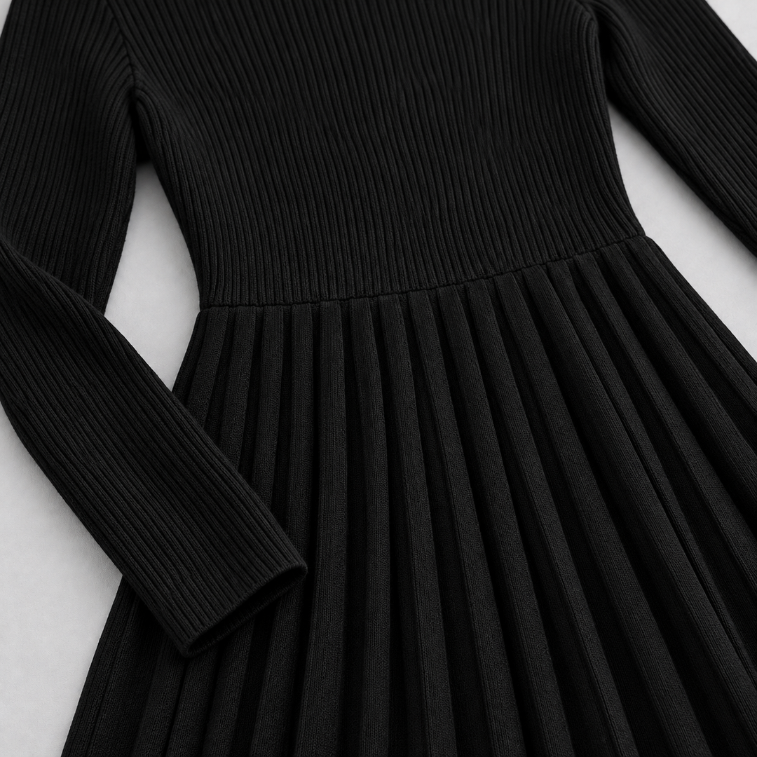 Montarello Midi Dress with Long Sleeves for Women