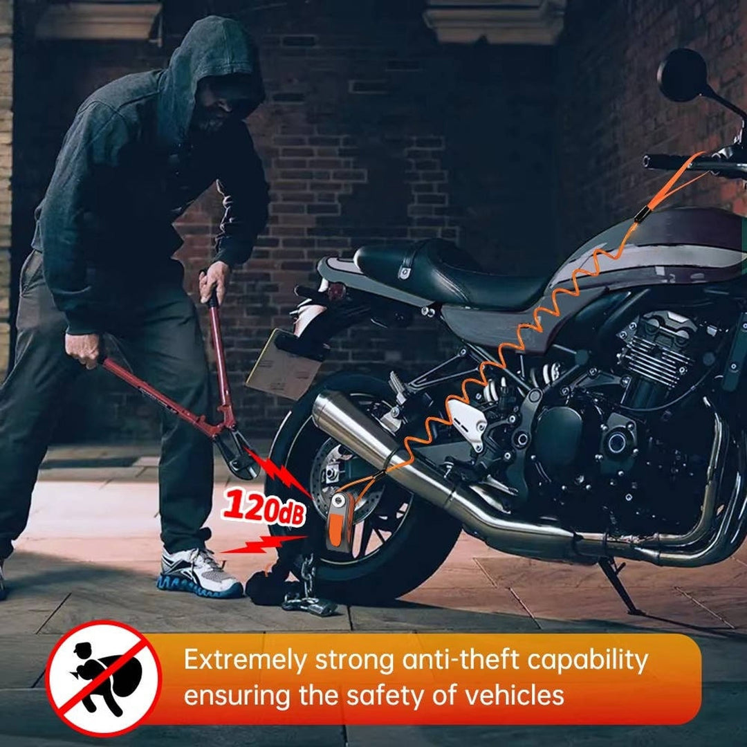 Motorcycle Disc Lock Alarm With 120dB Motion Sensor And Waterproof Body